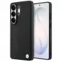 BMW Leather Hot Stamp MagSafe Capa para Samsung Galaxy S26 Ultra preto
