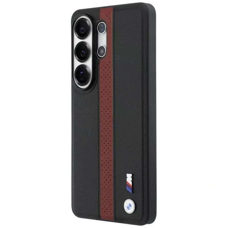 Capa MagSafe BMW Perforated Stripe Logo para Samsung Galaxy S26 Ultra vermelho