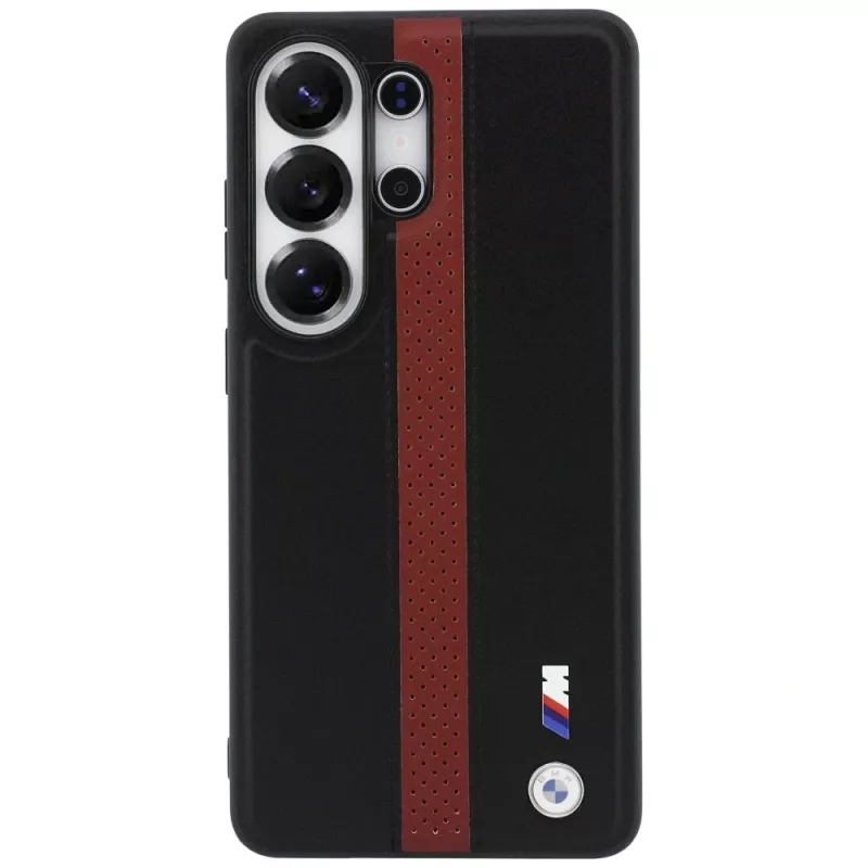 Capa MagSafe BMW Perforated Stripe Logo para Samsung Galaxy S26 Ultra vermelho