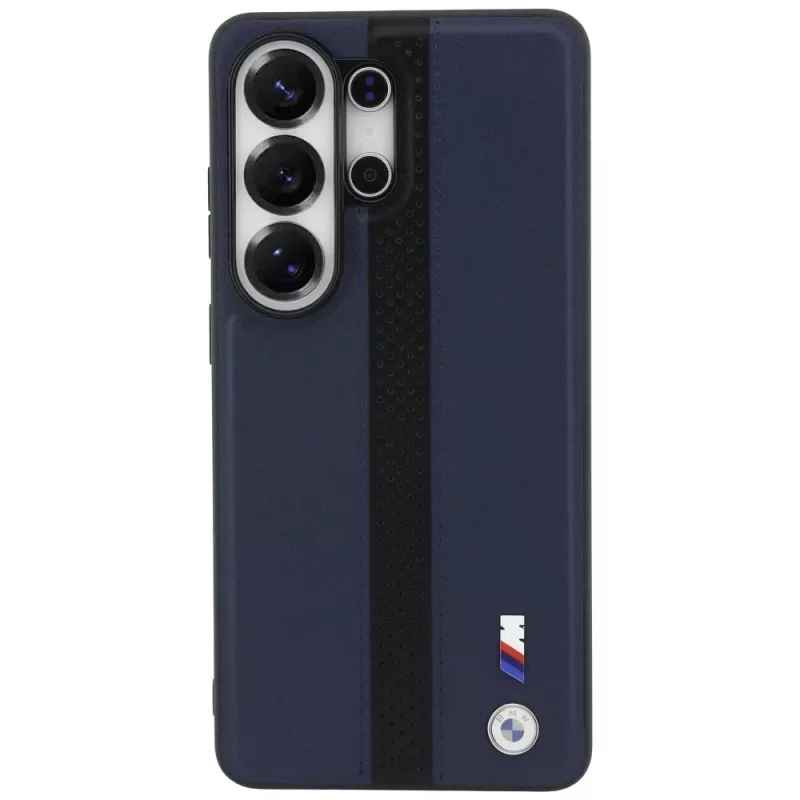 Capa MagSafe BMW Perforated Stripe Logo para Samsung Galaxy S26 Ultra - Navy Blue