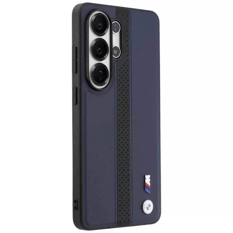 Capa MagSafe BMW Perforated Stripe Logo para Samsung Galaxy S26 Ultra - Navy Blue