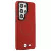 Capa MagSafe BMW M Metal Logo para Samsung Galaxy S26 Ultra vermelho