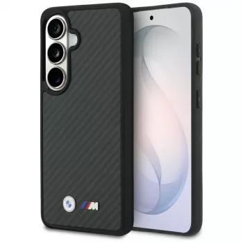 Capa MagSafe BMW M Kevlar Logo para Samsung Galaxy S26 preto