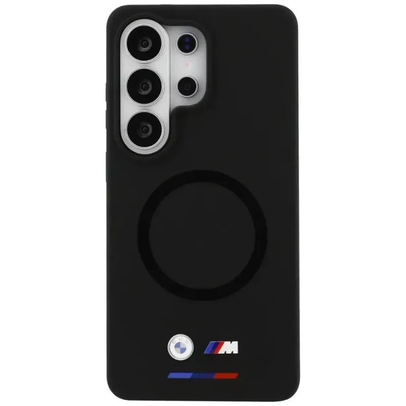 Capa MagSafe BMW M Silicone para Samsung Galaxy S26 Ultra preto