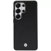 Capa MagSafe BMW Sign Magnetic Carbon Fiber para Samsung Galaxy S26 Ultra preto