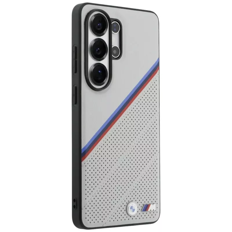 Capa MagSafe BMW Tricolor Metal Logo para Samsung Galaxy S26 Ultra cinzento