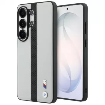 Capa MagSafe BMW Perforated Stripe Logo para Samsung Galaxy S26 Ultra cinzento