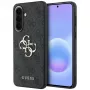 Guess Leather 4G Metal Logo Capa para Samsung Galaxy A57 5G, Preto