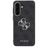 Guess Leather 4G Metal Logo Capa para Samsung Galaxy A57 5G, Preto
