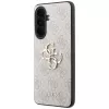 Guess Leather 4G Metal Logo Capa para Samsung Galaxy A37 5G Rosa