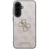 Guess Leather 4G Metal Logo Capa para Samsung Galaxy A37 5G Rosa