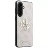 Guess Leather 4G Metal Logo Capa para Samsung Galaxy A37 5G Rosa