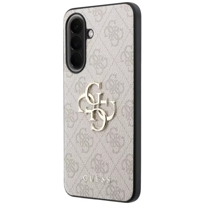 Guess Leather 4G Metal Logo Capa para Samsung Galaxy A57 5G Rosa