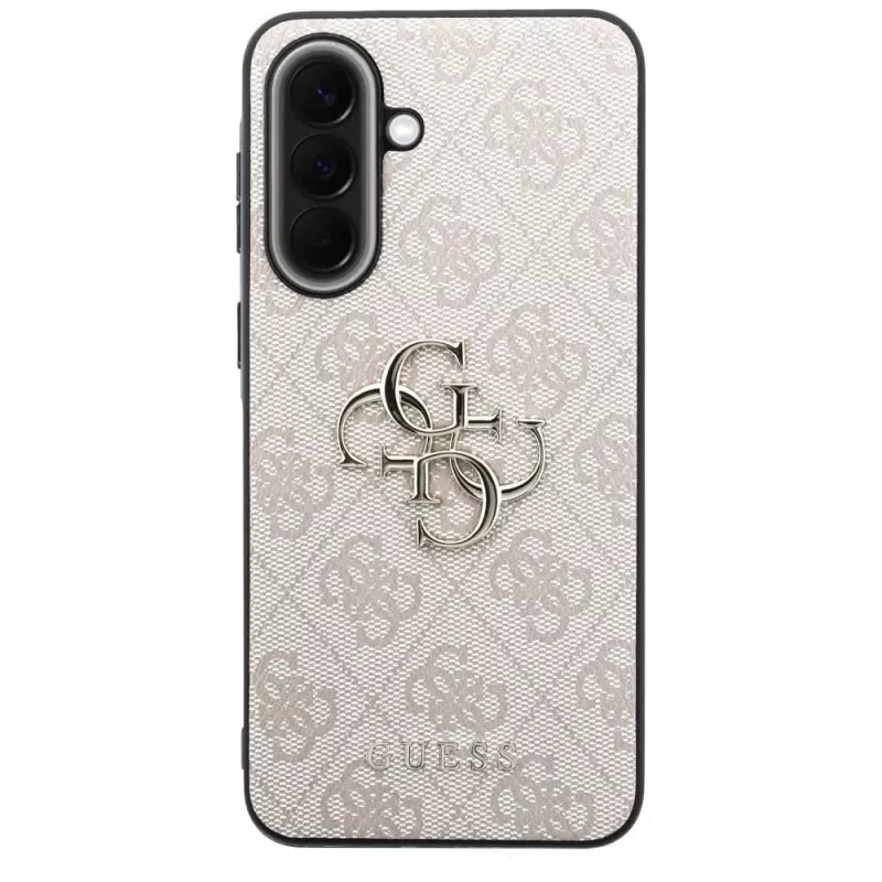 Guess Leather 4G Metal Logo Capa para Samsung Galaxy A57 5G Rosa