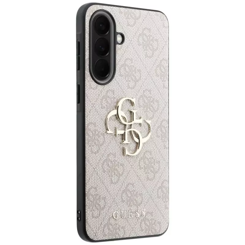 Guess Leather 4G Metal Logo Capa para Samsung Galaxy A57 5G Rosa