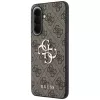 Guess Leather 4G Metal Logo Capa para Samsung Galaxy A37 5G - Castanho