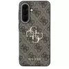 Guess Leather 4G Metal Logo Capa para Samsung Galaxy A37 5G - Castanho