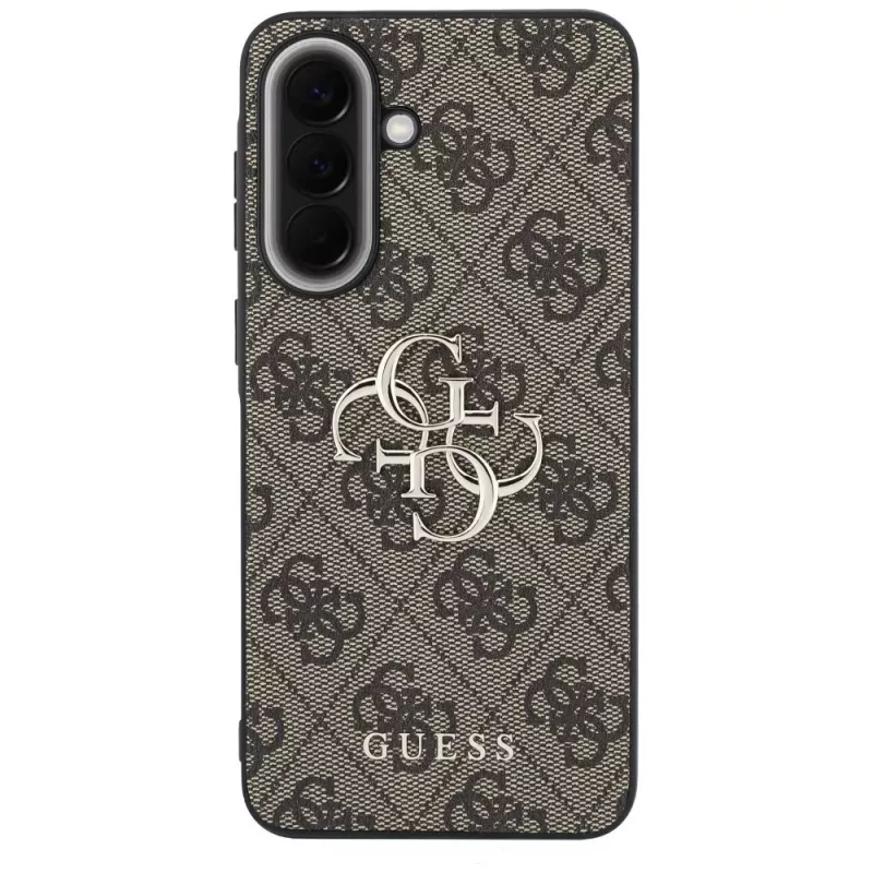 Guess Leather 4G Metal Logo Capa para Samsung Galaxy A37 5G - Castanho