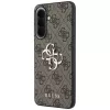 Guess Leather 4G Metal Logo Capa para Samsung Galaxy A57 5G Castanho
