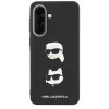 KARL LAGERFELD Capa para Samsung Galaxy A37 5G com Karl & Choupette Heads, Pins & Logo, Preto