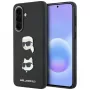 KARL LAGERFELD Capa Protetora para Samsung Galaxy A57 5G, Preto, com Karl & Choupette Heads, Pins & Logo
