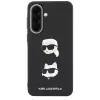 KARL LAGERFELD Capa Protetora para Samsung Galaxy A57 5G, Preto, com Karl & Choupette Heads, Pins & Logo