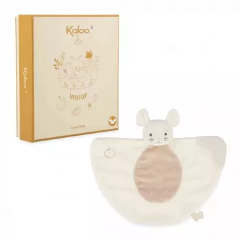 Kaloo Fralda de Peluche para Bebé com Mordedor de Silicone 23 cm Grignoti Rato