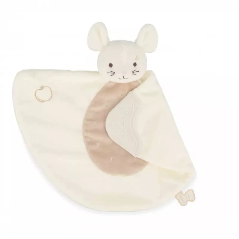 Kaloo Fralda de Peluche para Bebé com Mordedor de Silicone 23 cm Grignoti Rato