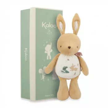 Kaloo Coelho com Som Peluche 28 cm em Caixa de Oferta Coleção Petites Chansons