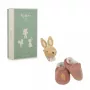 Kaloo Conjunto de Oferta 2 em 1 Coelho (Chocalho + Botinhas) Coleção Petites Chansons