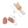 Kaloo Conjunto de Oferta 2 em 1 Coelho (Chocalho + Botinhas) Coleção Petites Chansons