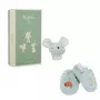 Kaloo Conjunto de Oferta 2 em 1 Rato (Chocalho + Botinhas) Coleção Petites Chansons
