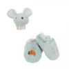 Kaloo Conjunto de Oferta 2 em 1 Rato (Chocalho + Botinhas) Coleção Petites Chansons