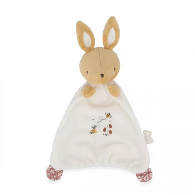 Kaloo Conjunto de Oferta 2 em 1 Coelho Fralda de Peluche e Colar Bola de Gravidez Petites Chansons