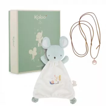 Kaloo Conjunto de Oferta 2 em 1 (Fralda de Peluche + Colar Bola de Gravidez) Rato Petites Chansons