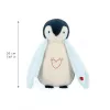 Kaloo Complices Pinguim Peluche Luz de Noite com LED de 7 Cores e Canções de Ninar