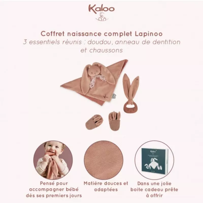 Kaloo Lapinoo Coelho K218012 Conjunto de Oferta Tijolo