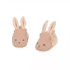 Kaloo Conjunto de Oferta para Bebé 3 em 1 Coelho (Fralda de Peluche + Mordedor + Botinhas) Pêssego Lapinoo