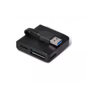 EXERTIS CONNECT Leitor de Cartões USB 3.0 Leitor de Cartões Compacto para Cartões de Memória e Cartões SIM (730985)