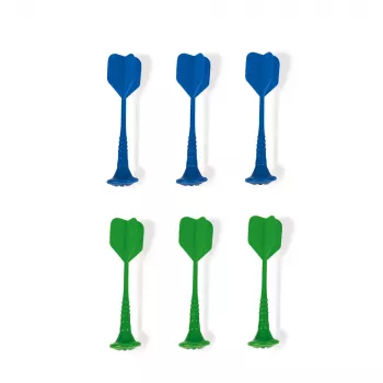 Conjunto de dardos magnéticos Janod 6 peças (verde e azul)