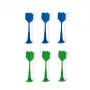 Conjunto de dardos magnéticos Janod 6 peças (verde e azul)
