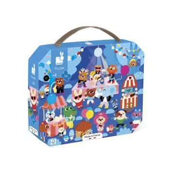 Puzzle Janod em mala Party 36 peças 4+ fabricado em França