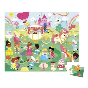 Janod Puzzle em mala Princesas 36 peças 4+ Fabricado em França