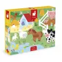 Janod Puzzle tátil sensorial Quinta 20 peças 2+