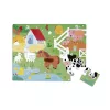 Janod Puzzle tátil sensorial Quinta 20 peças 2+