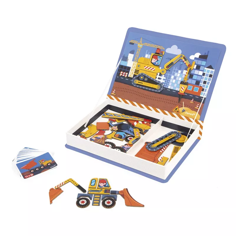 Janod Magnetibook Estaleiro jogo educativo magnético