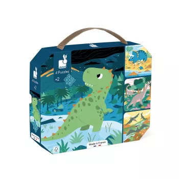 Janod Magneti'Book Dinossauros jogo educativo magnético 40 peças J02541
