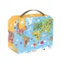 Janod Puzzle em mala Mapa-múndi 300 peças