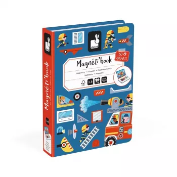 Janod Magnetibook Bombeiros conjunto de jogo criativo magnético