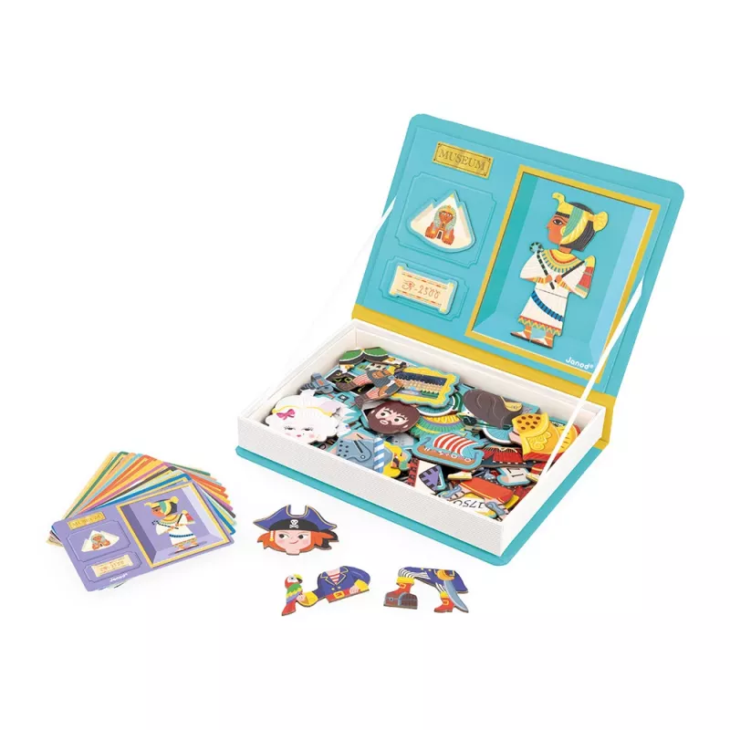 Janod Magnetibook História - brinquedo educativo magnético para crianças dos 3 aos 8 anos